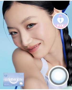 Lumimoon Pale Blue [Fixed Axis] PC Lens (1 month/2 lens/box)